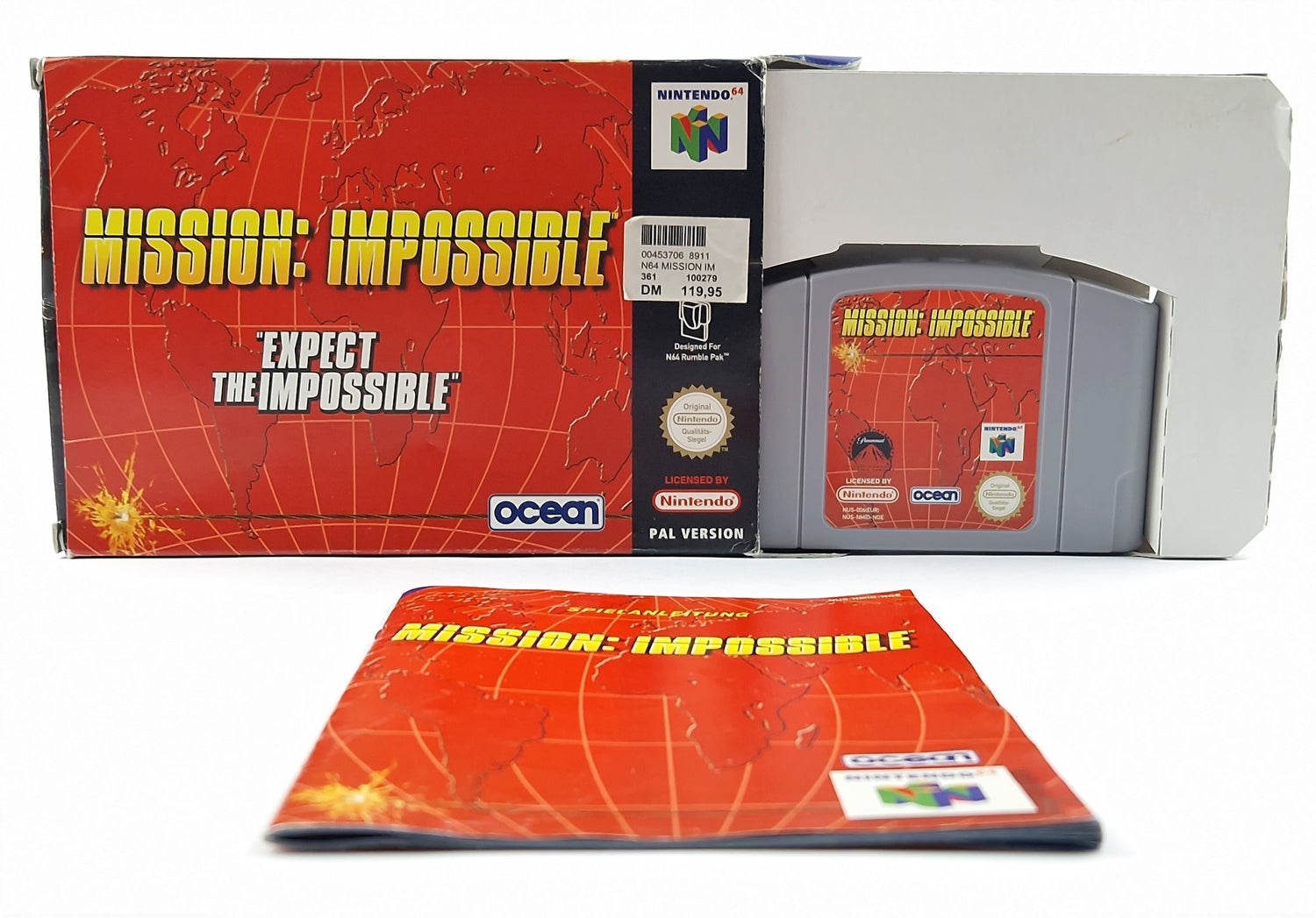 Nintendo 64 Game: Mission Impossible - Module Instructions OVP / N64 PAL