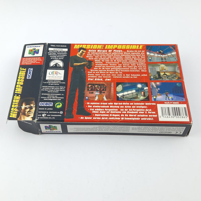 Nintendo 64 Game: Mission Impossible - Module Instructions OVP / N64 PAL