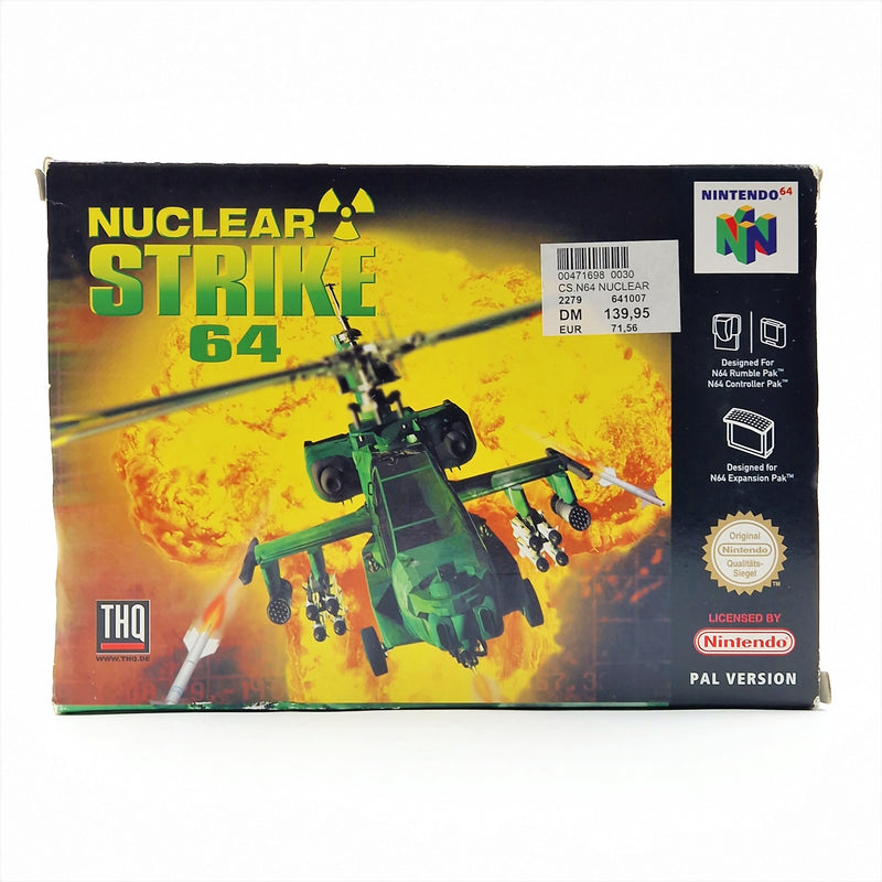 Nintendo 64 Game: Nuclear Strike 64 - Module Instructions OVP / N64 PAL THQ