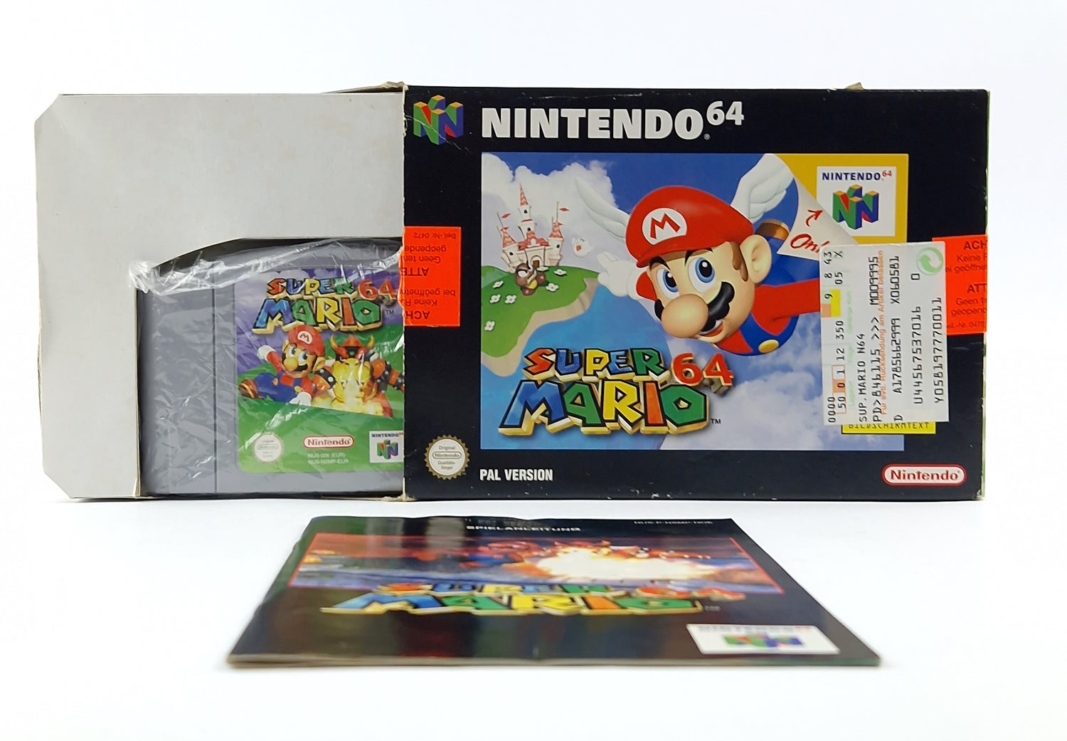 Nintendo 64 Game: Super Mario 64 - Module Instructions OVP cib / N64 Cartridge PAL