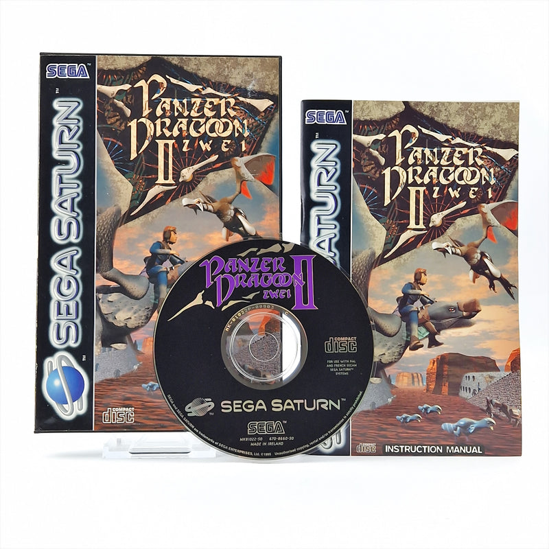 Sega Saturn Game: Panzer Dragoon Two II - CD Instructions OVP / Disk PAL Game