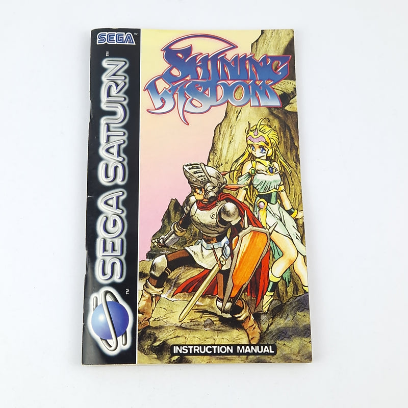 Sega Saturn Game: Shining Wisdom - CD Instructions OVP / PAL Disc