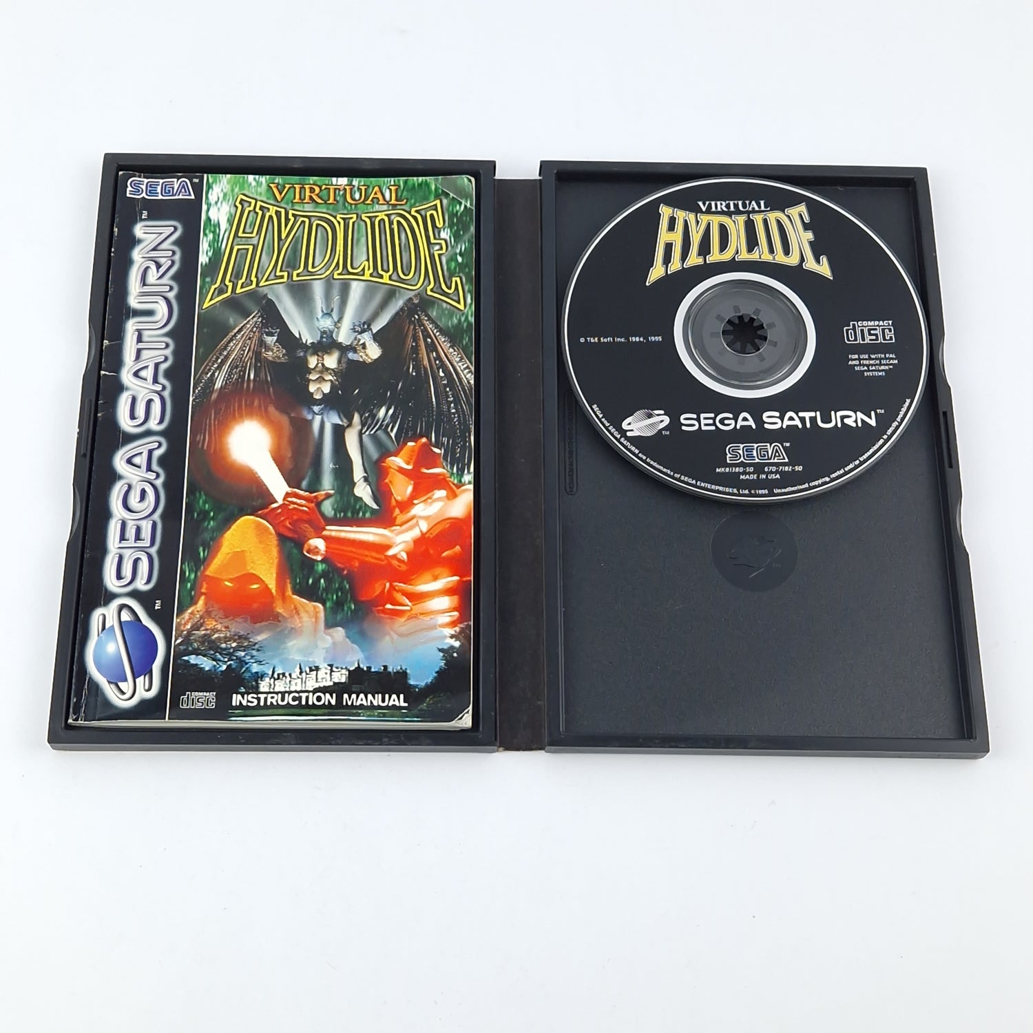 Sega Saturn Spiel : Virtual Hydlide - CD Anleitung OVP / PAL Disk