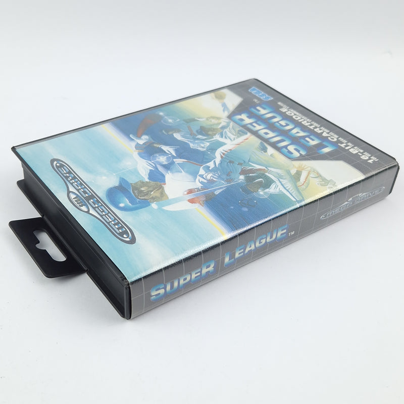 Sega Mega Drive Game: Super League - Module Instructions OVP cib / PAL Cartridge