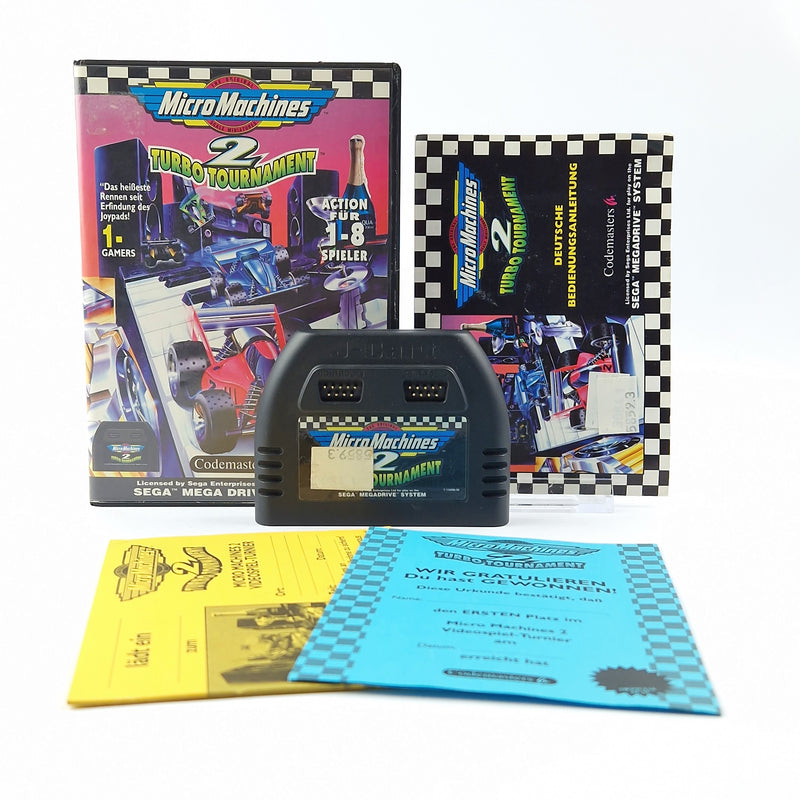 Sega Mega Drive game: Micro Machines 2 Turbo Tournament - OVP PAL module