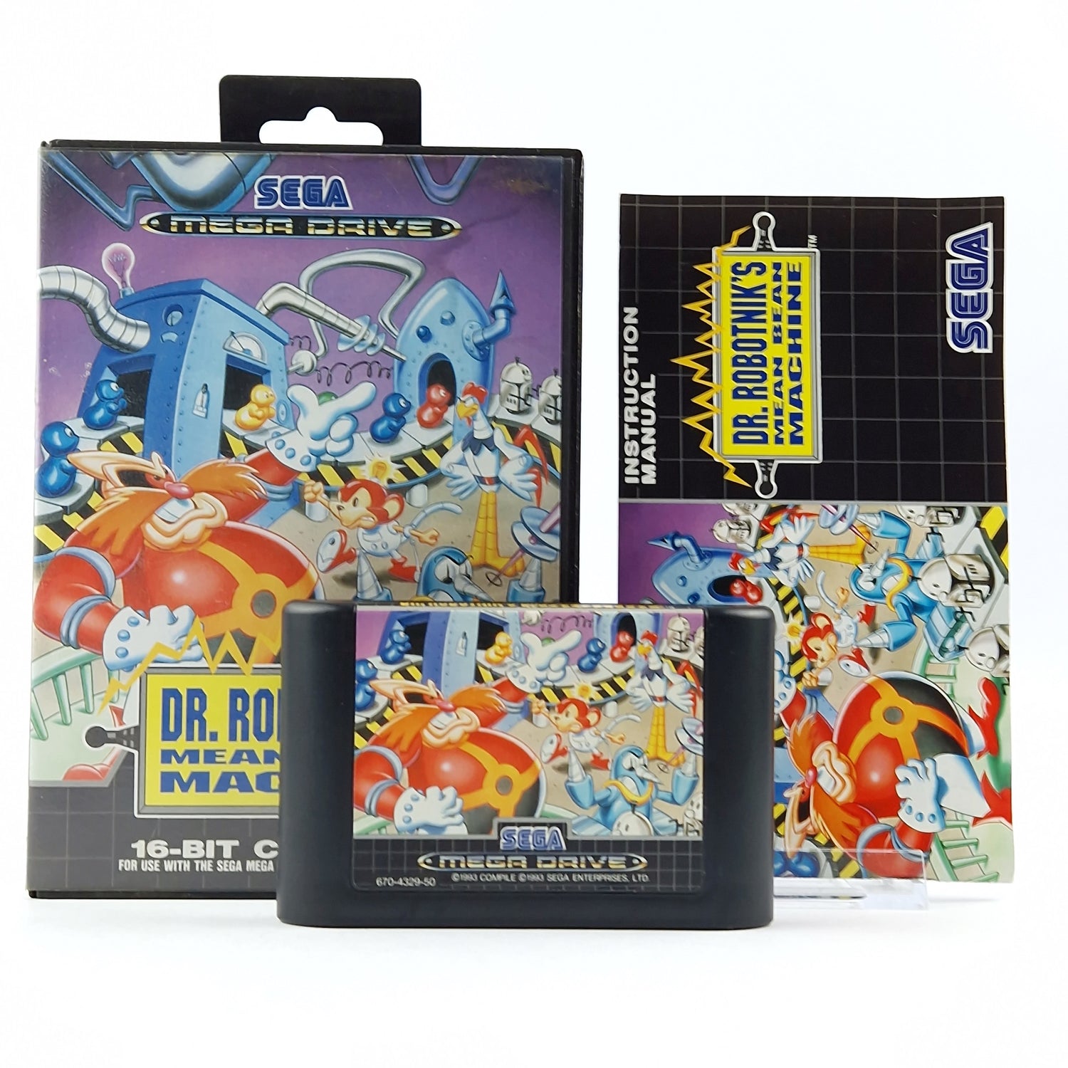 Sega Mega Drive Game: DR. Robotniks Mean Bean Machine - Module Instruc