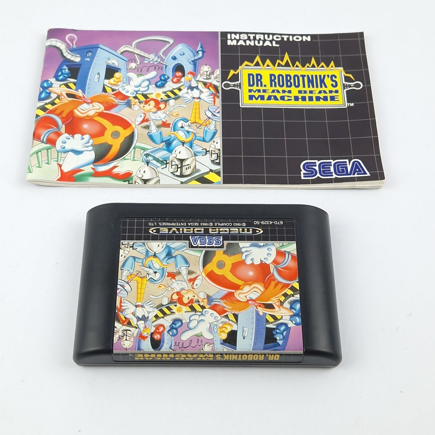 Sega Mega Drive Game: DR. Robotniks Mean Bean Machine - Module Instruc