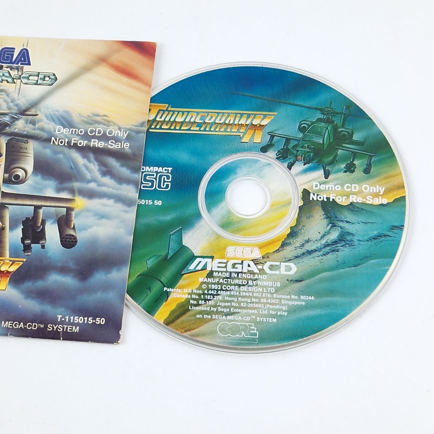 Sega Mega CD Game: Thunderhawk - OVP CD DEMO Version / Not for Re-Sale