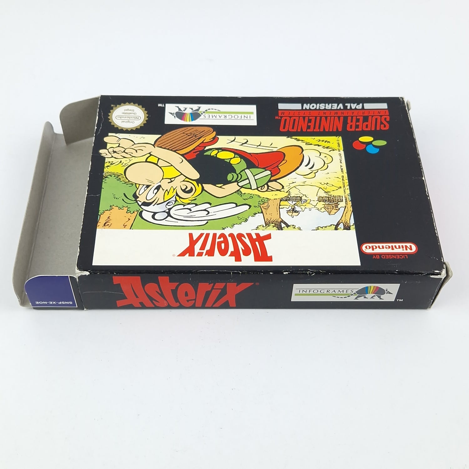 Super Nintendo Game: Asterix + Poster - Module Instructions OVP / SNES Pal Game