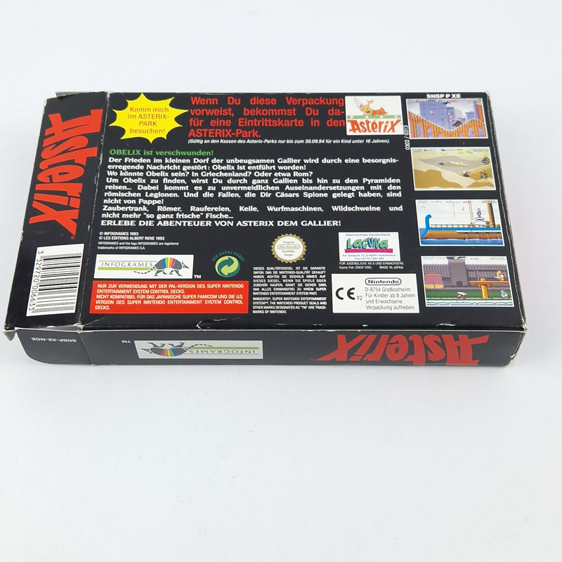 Super Nintendo Game: Asterix + Poster - Module Instructions OVP / SNES Pal Game