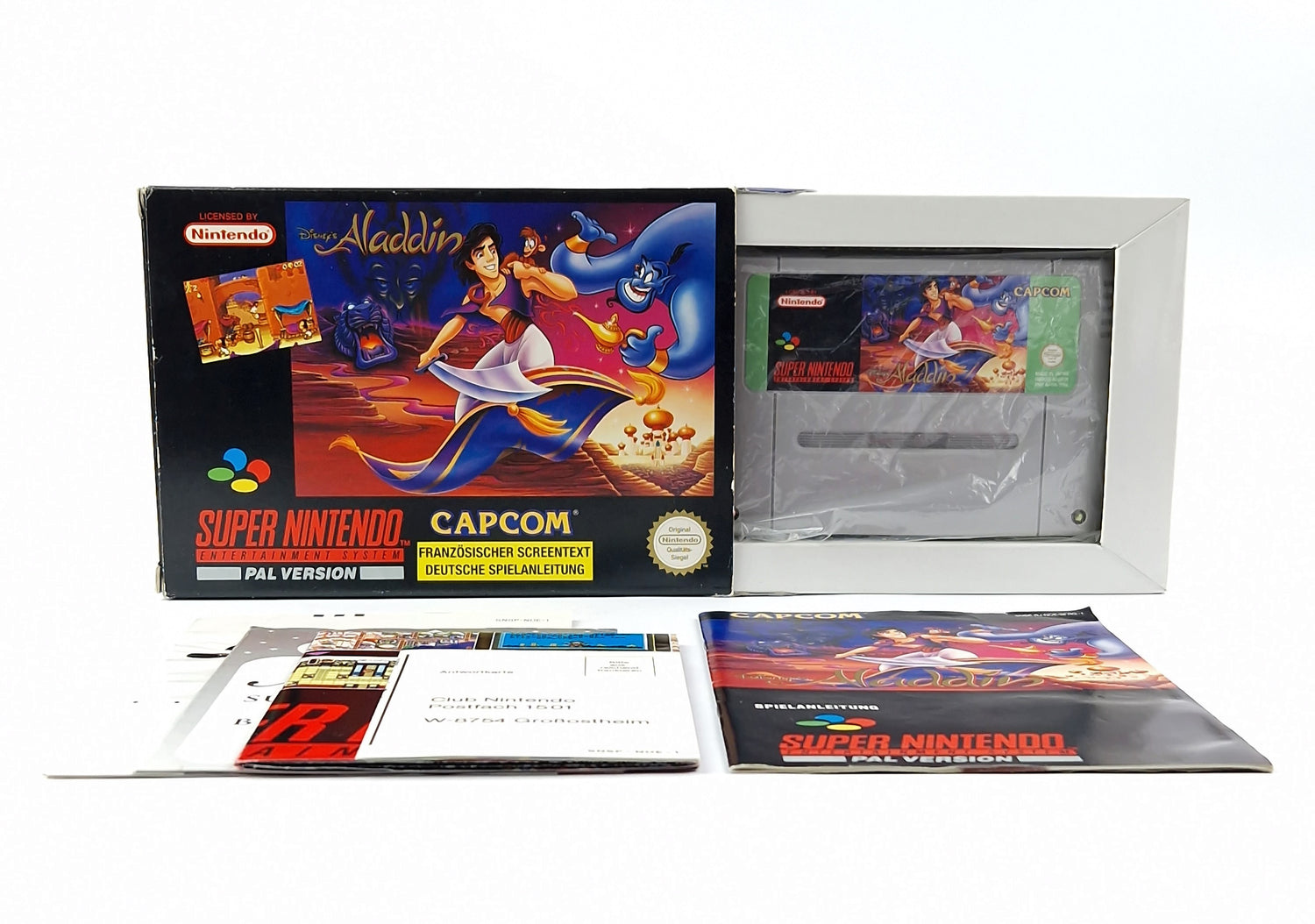 Super Nintendo Spiel : Disneys Aladdin - Modul Anleitung OVP / SNES Pal Game