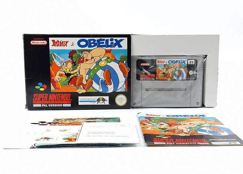 Super Nintendo Spiel : Asterix & Obelix - Modul Anleitung OVP / SNES Pal Game