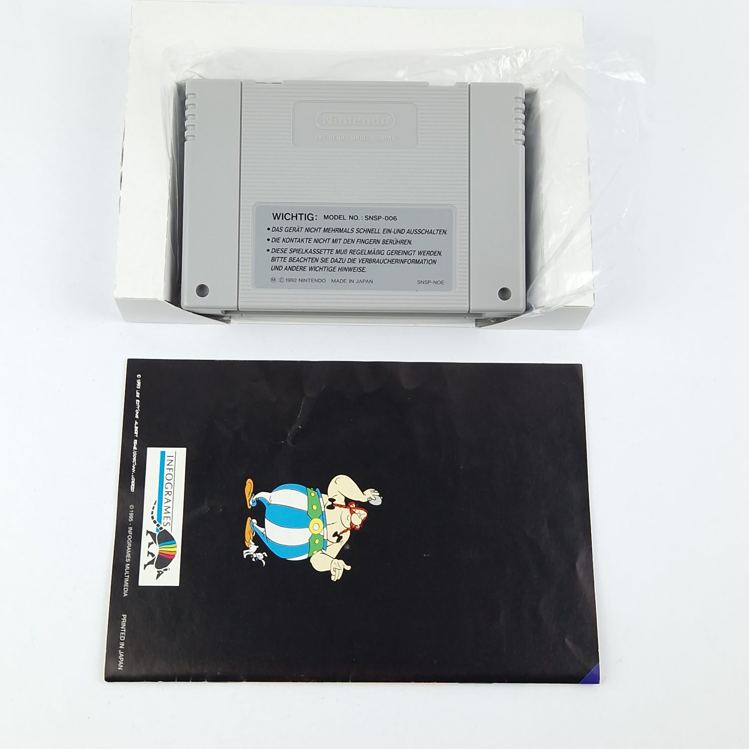 Super Nintendo Spiel : Asterix & Obelix - Modul Anleitung OVP / SNES Pal Game