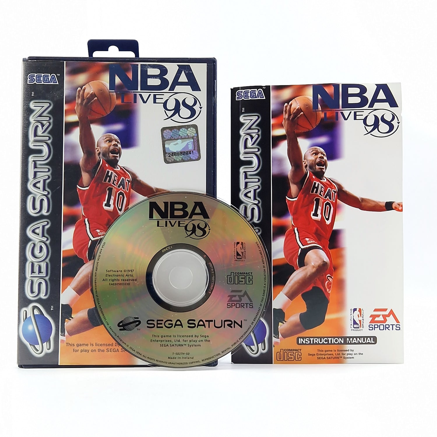 Sega Saturn Spiel : NBA Live 98 - CD Anleitung OVP / PAL Disk Basketball