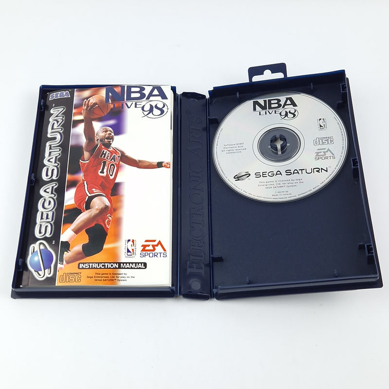 Sega Saturn Spiel : NBA Live 98 - CD Anleitung OVP / PAL Disk Basketball