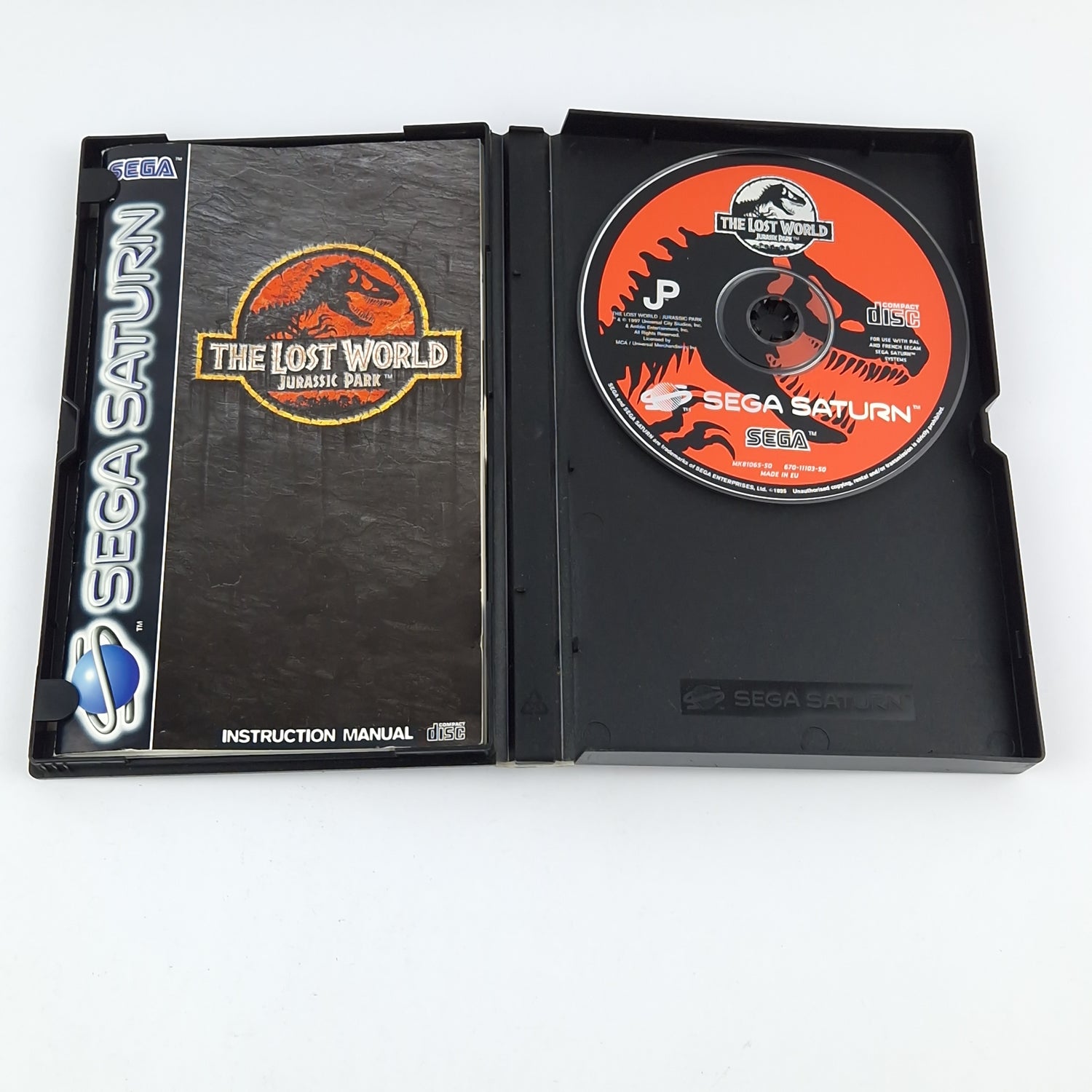 Sega Saturn Spiel : The Lost World Jurassic Park - CD Anleitung OVP / PAL Disk