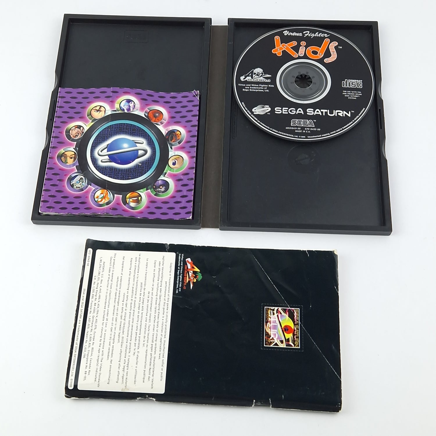 Sega Saturn Spiel : Virtua Fighter Kids - CD Anleitung OVP / PAL Disk