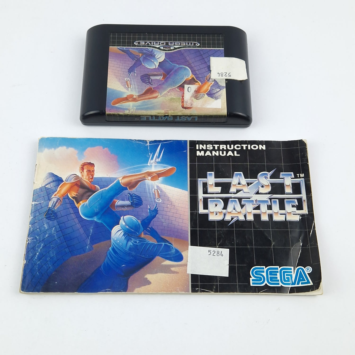 Sega Mega Drive Game: Last Battle - Module Instructions OVP cib / MD Pal Game