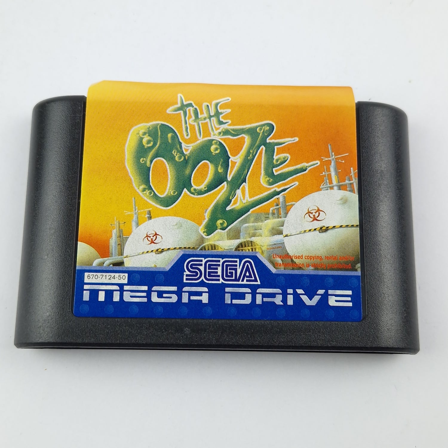 Sega Mega Drive Game: The Ooze - Module Instructions OVP cib / MD Pal Game