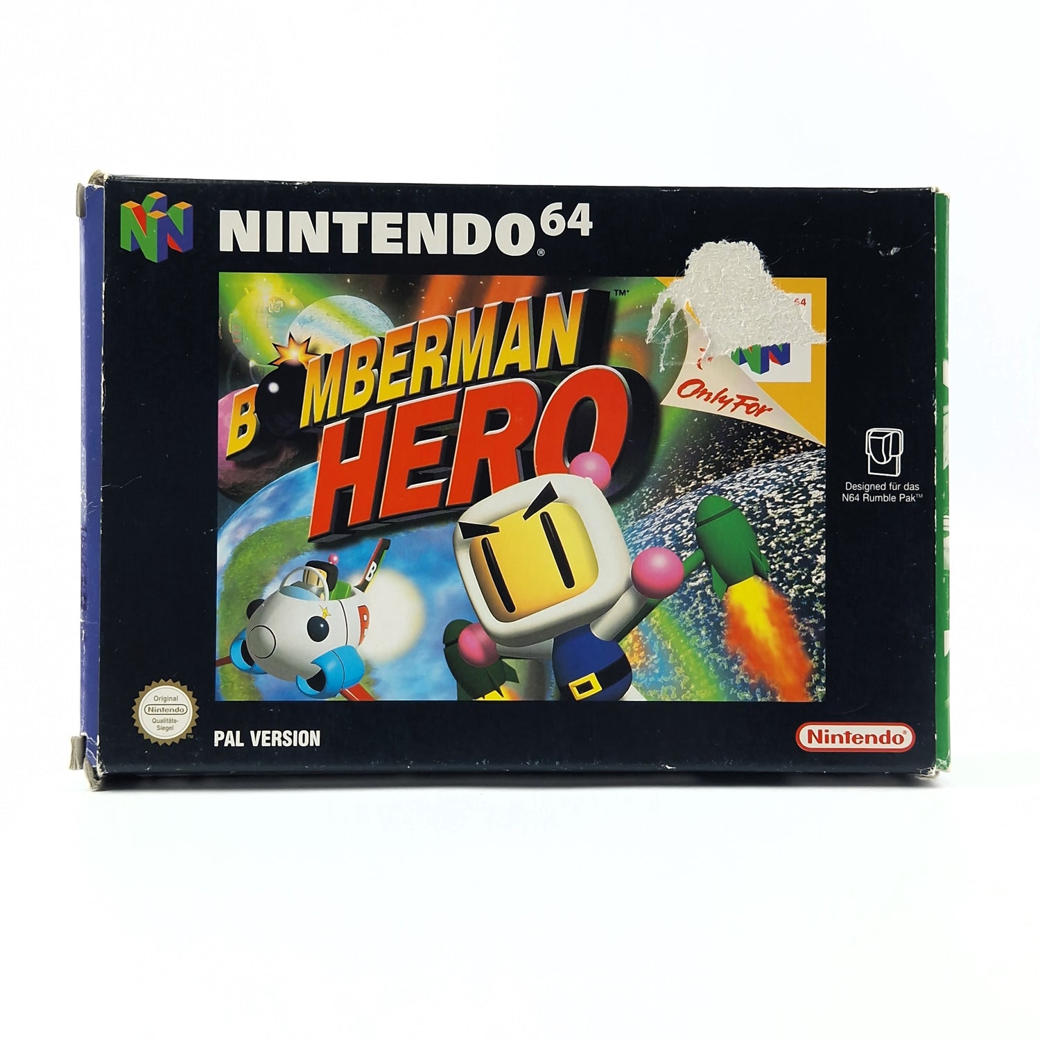 Nintendo 64 Game: Bomberman Hero - Module Instructions OVP cib / N64 Pal Version