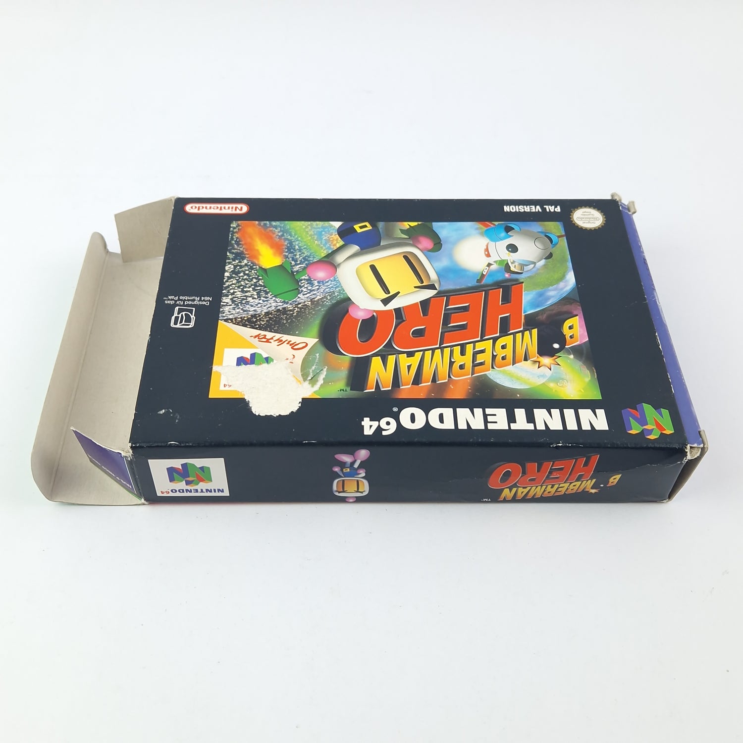 Nintendo 64 Game: Bomberman Hero - Module Instructions OVP cib / N64 Pal Version