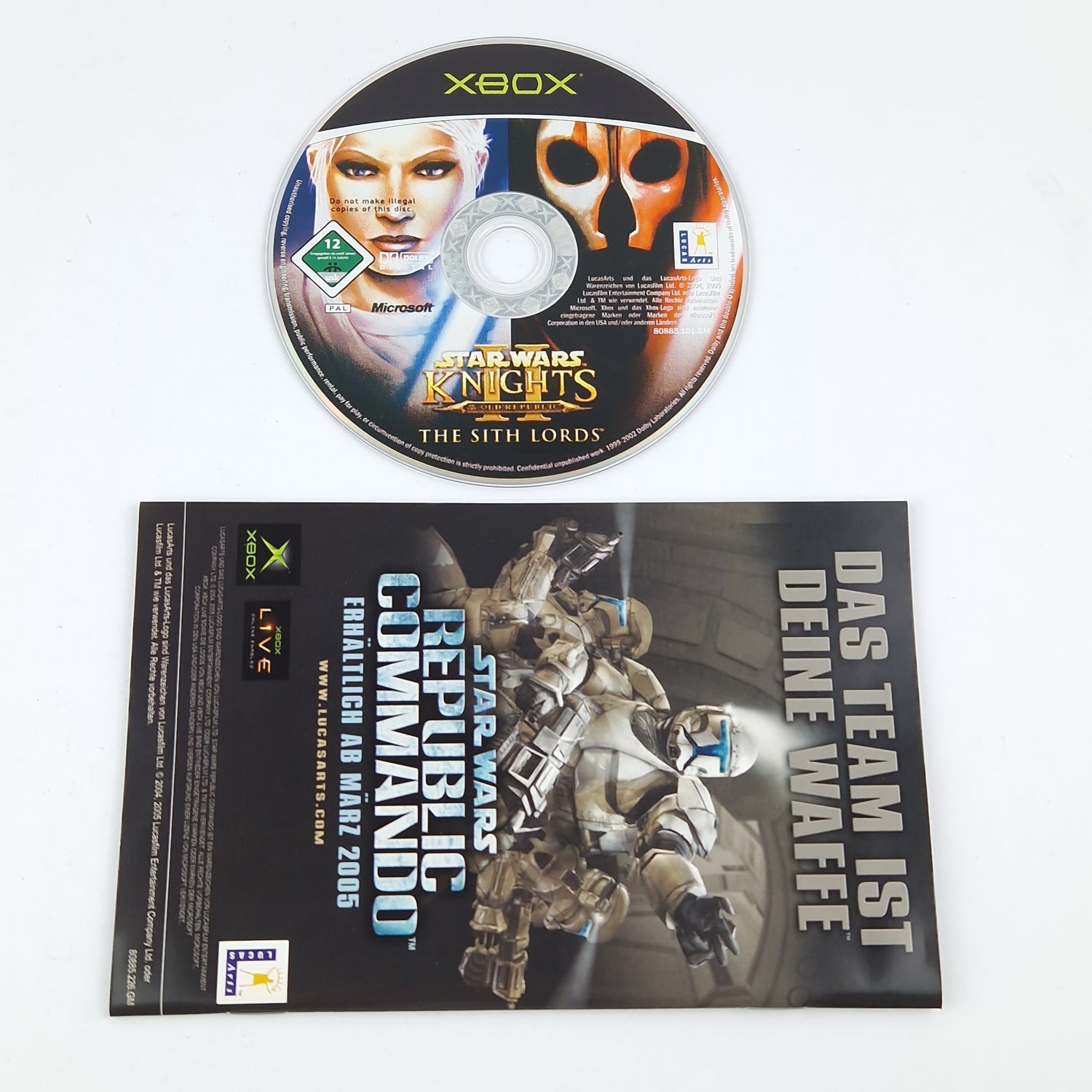 Xbox Classic Spiel : Star Wars Knights of the Old Republic II - Microsoft OVP