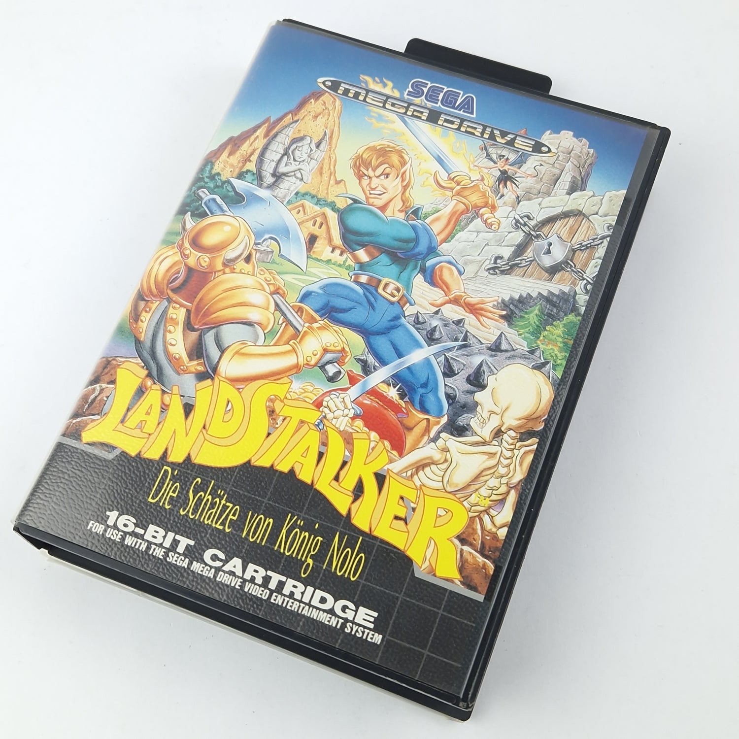 Sega Mega Drive Spiel : Landstalker + Players Guide - Modul OVP Anleitung cib