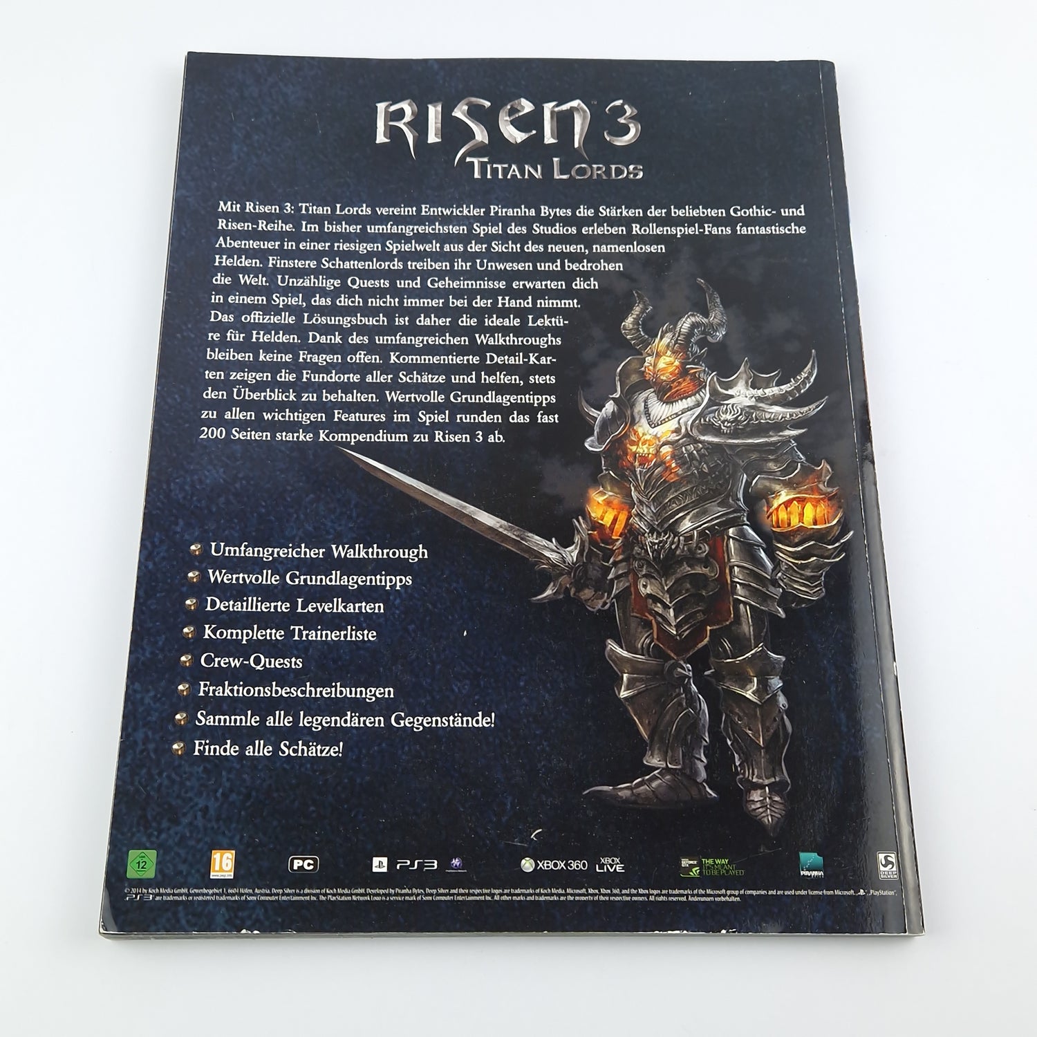 Risen 3 Titan Lords the official walkthrough book / game advisor / gui