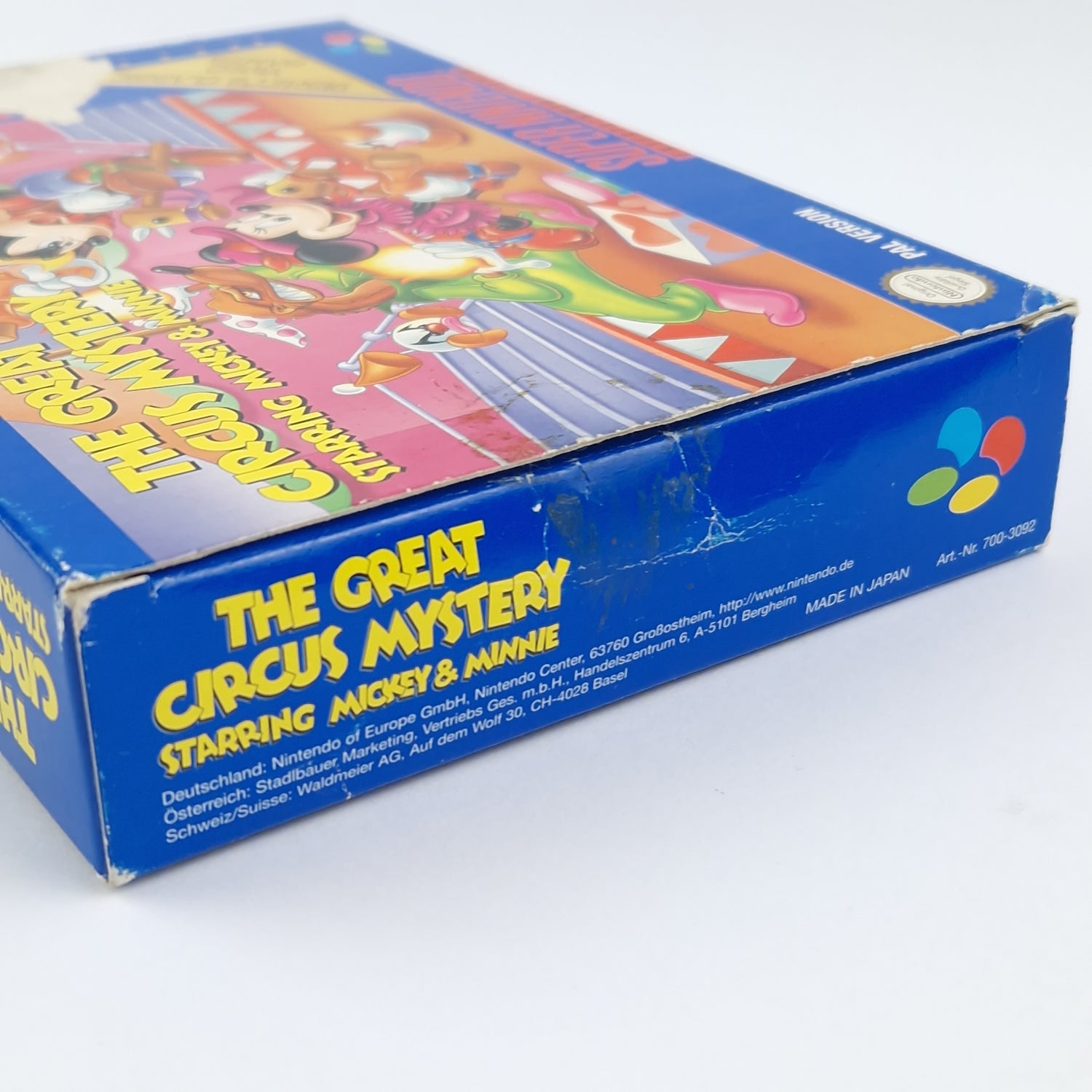 Super Nintendo game: The Great Circus Mystery starring Mickey - OVP SNES PAL