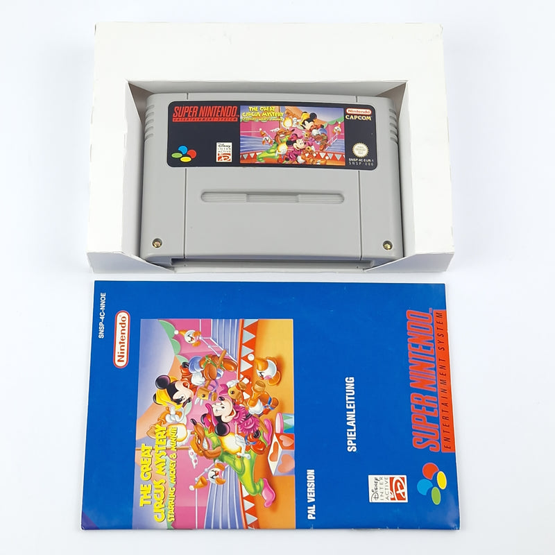 Super Nintendo game: The Great Circus Mystery starring Mickey - OVP SNES PAL