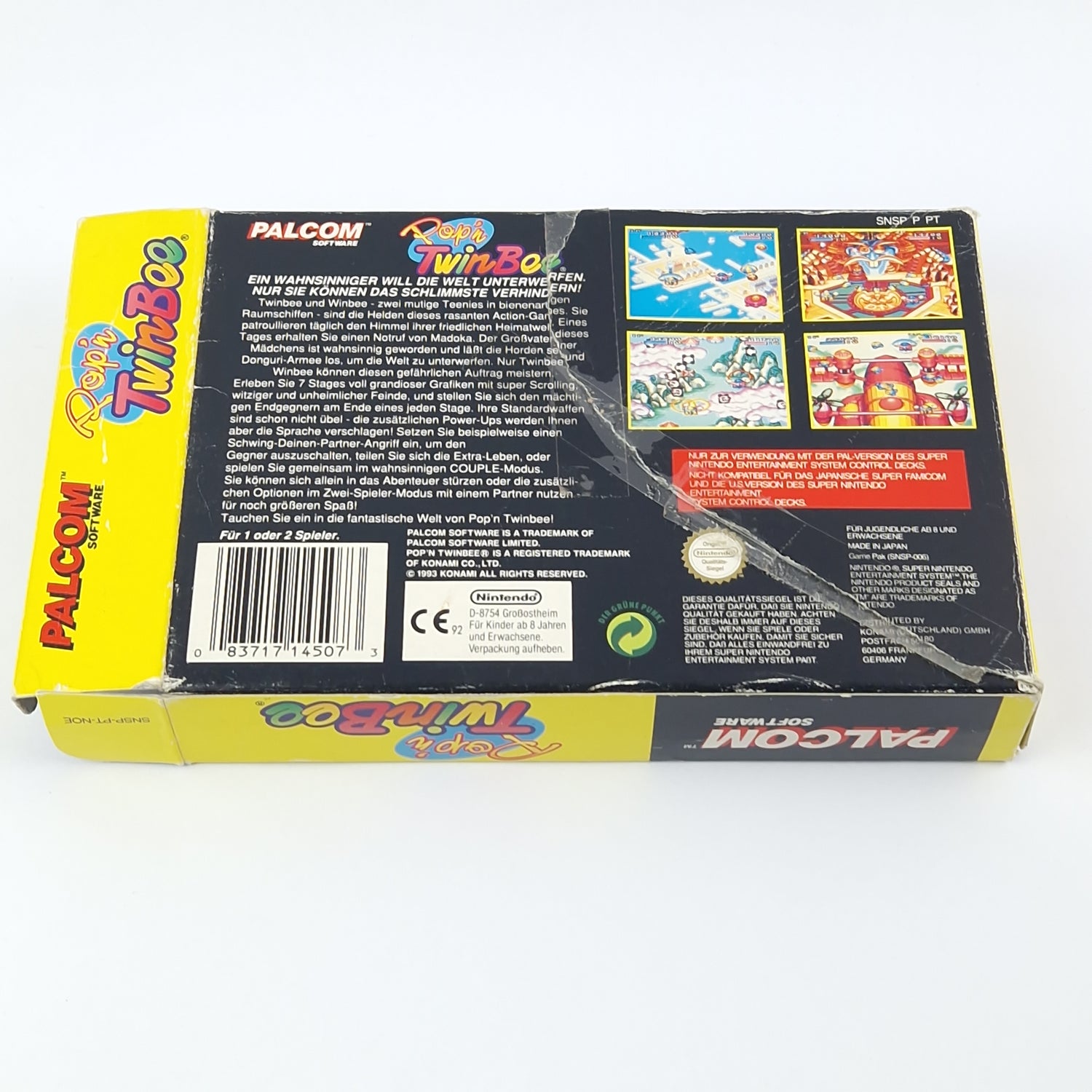 Super Nintendo Spiel : Pop n TwinBee - Modul Anleitung OVP cib / SNES PAL