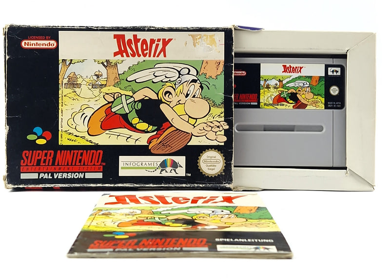 Super Nintendo Game: Asterix - Module Instructions OVP cib / SNES PAL