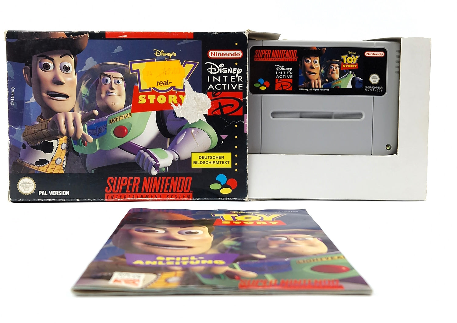 Super Nintendo Game: Disney's Toy Story - Module Instructions OVP cib / SNES PAL