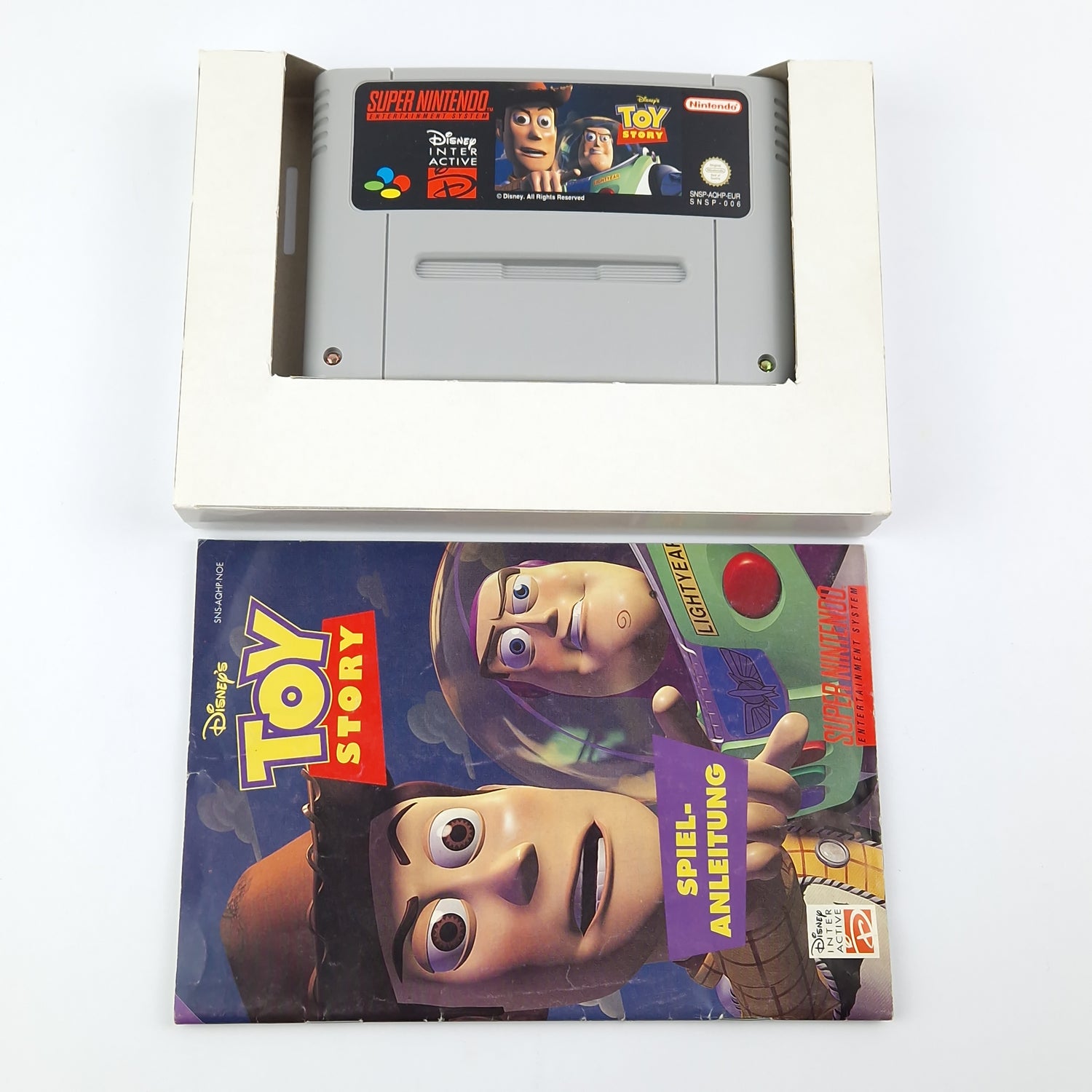 Super Nintendo Game: Disney's Toy Story - Module Instructions OVP cib / SNES PAL