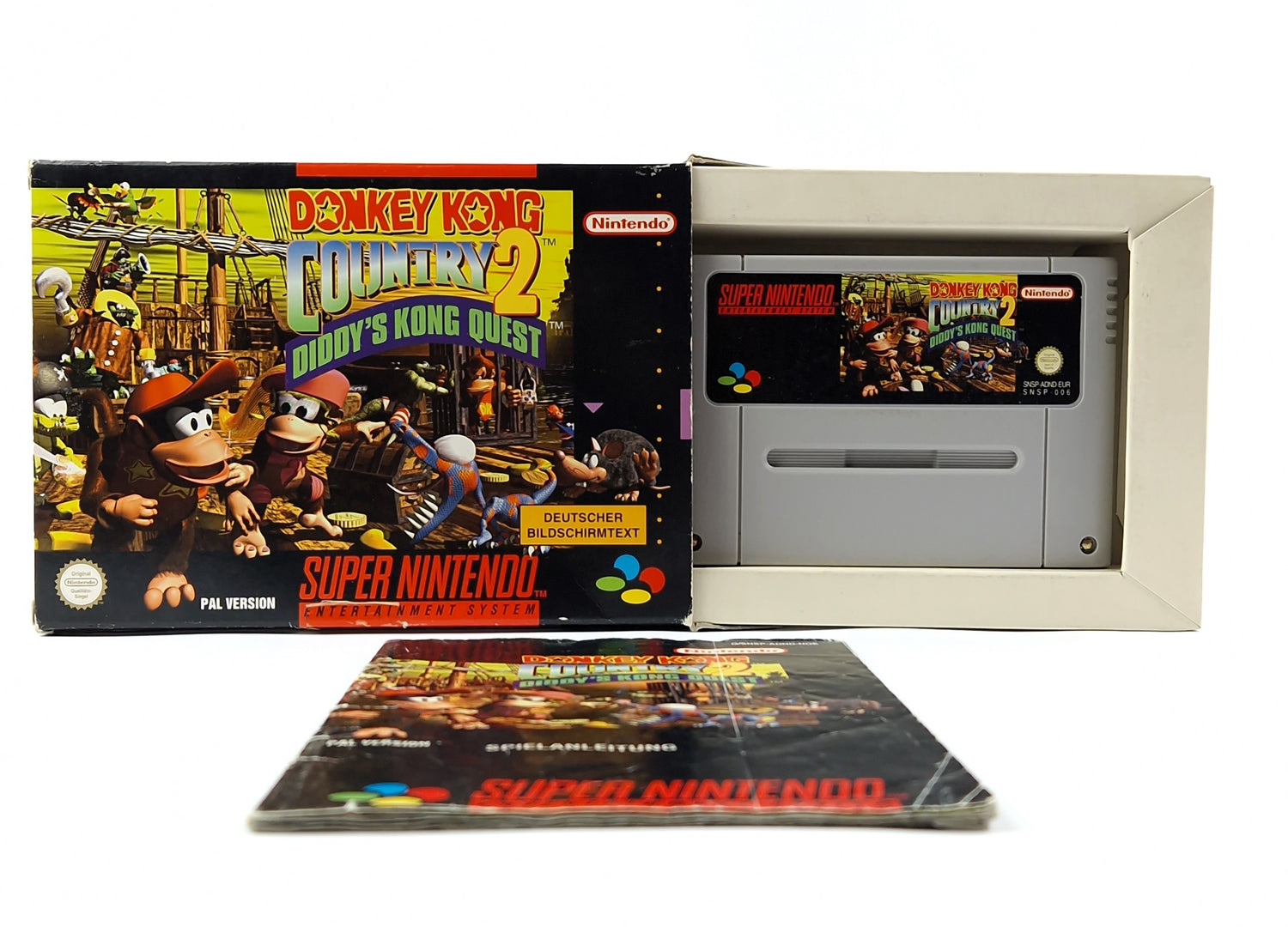 Super Nintendo Game: Donkey Kong Country 2 - Module Instructions OVP cib SNES