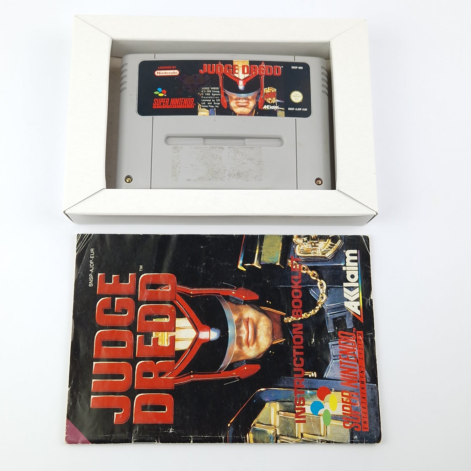 Super Nintendo Spiel : Judge Dredd - Modul Anleitung OVP cib SNES PAL