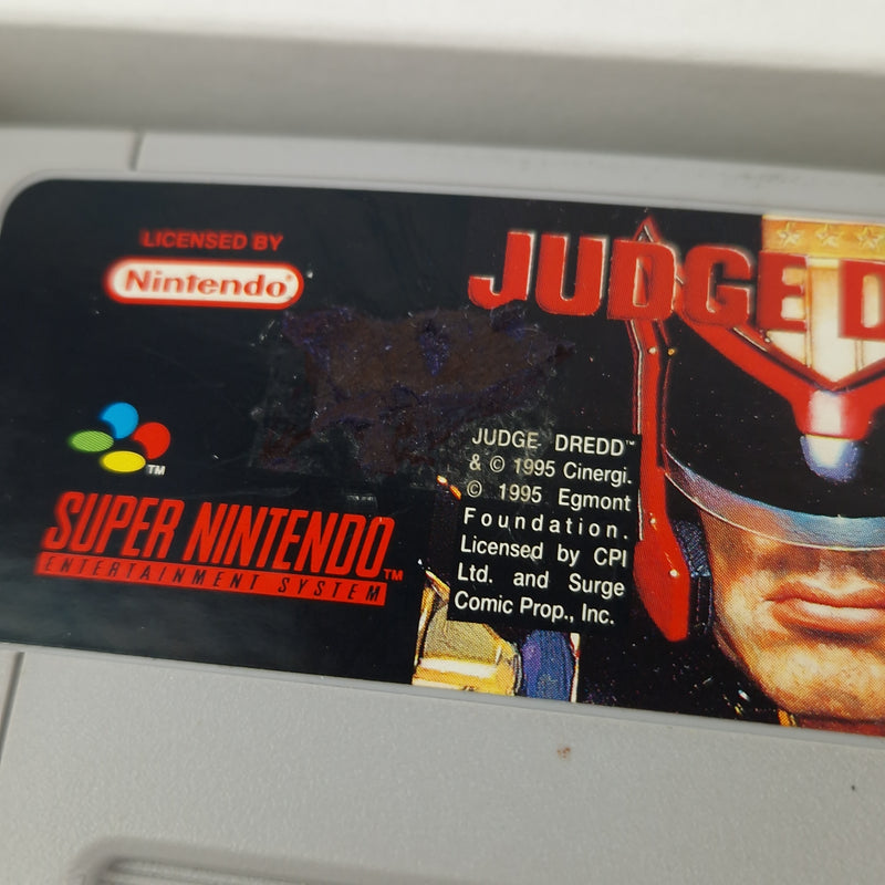 Super Nintendo Spiel : Judge Dredd - Modul Anleitung OVP cib SNES PAL