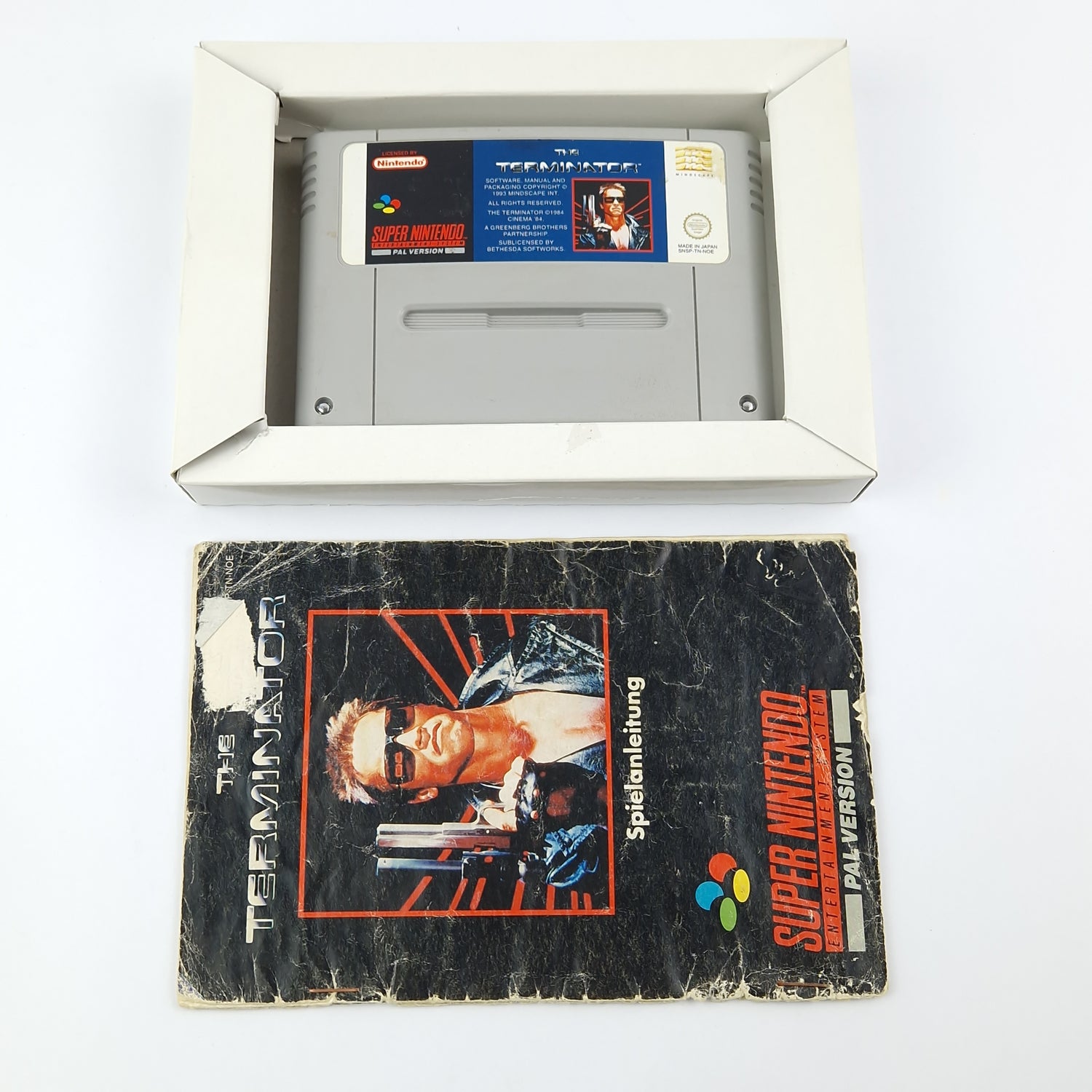 Super Nintendo Game: The Terminator - Module Instructions OVP SNES