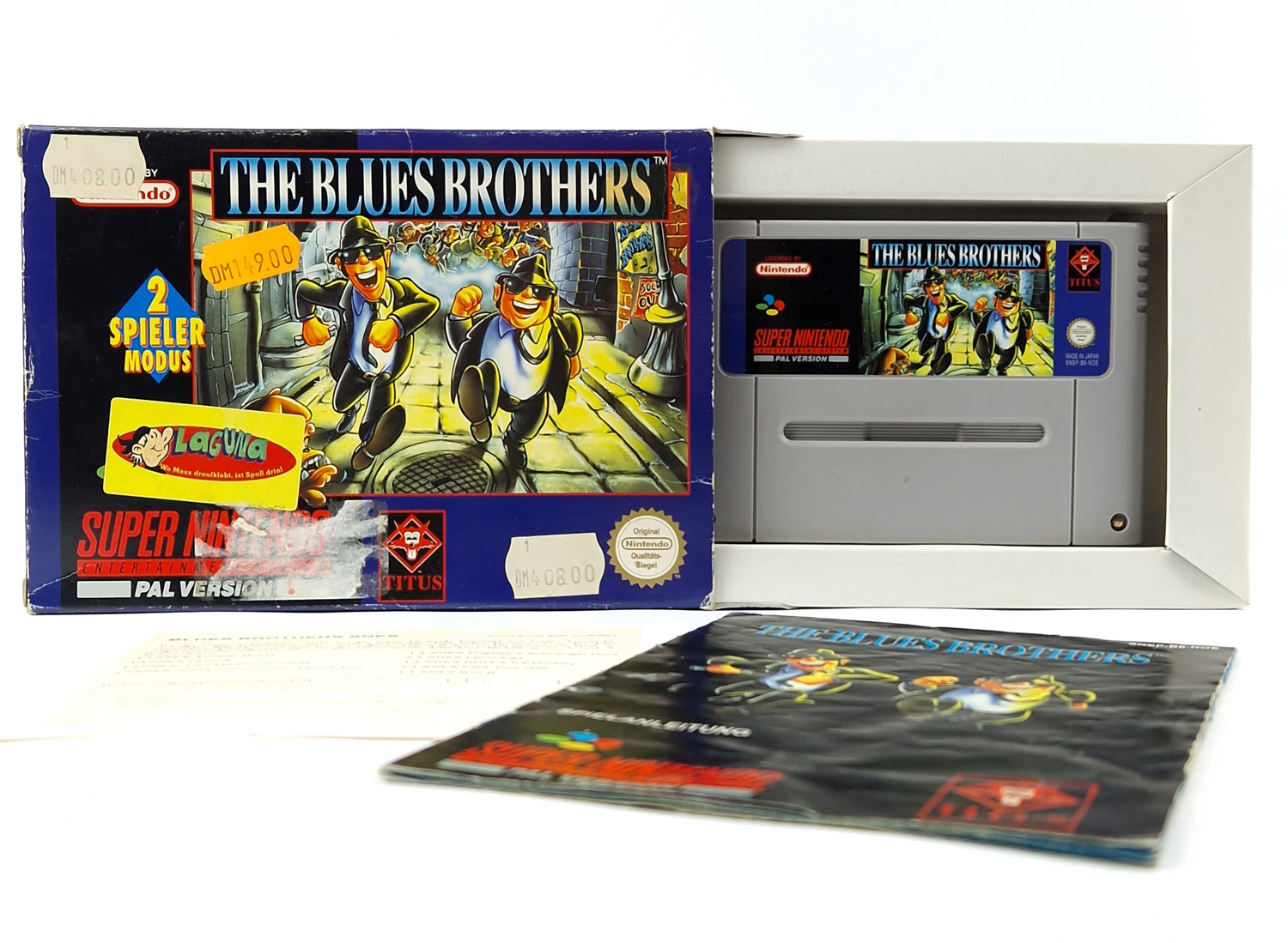 Super Nintendo game: The Blues Brothers - Module instructions OVP cib / SNES NOE