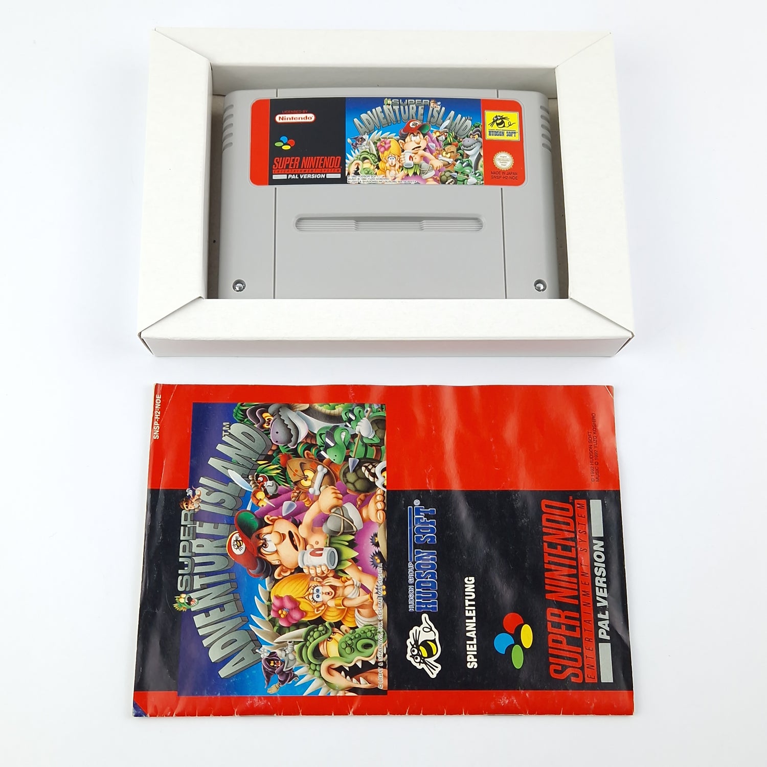 Super Nintendo Game: Super Adventure Island - Module Instructions OVP cib SNES NOE