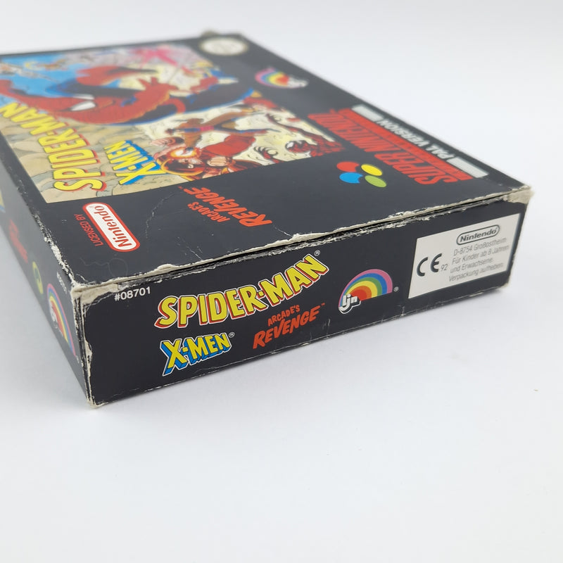 Super Nintendo Game: Spider-Man X-Men - Module Instructions OVP cib / SNES PAL NOE