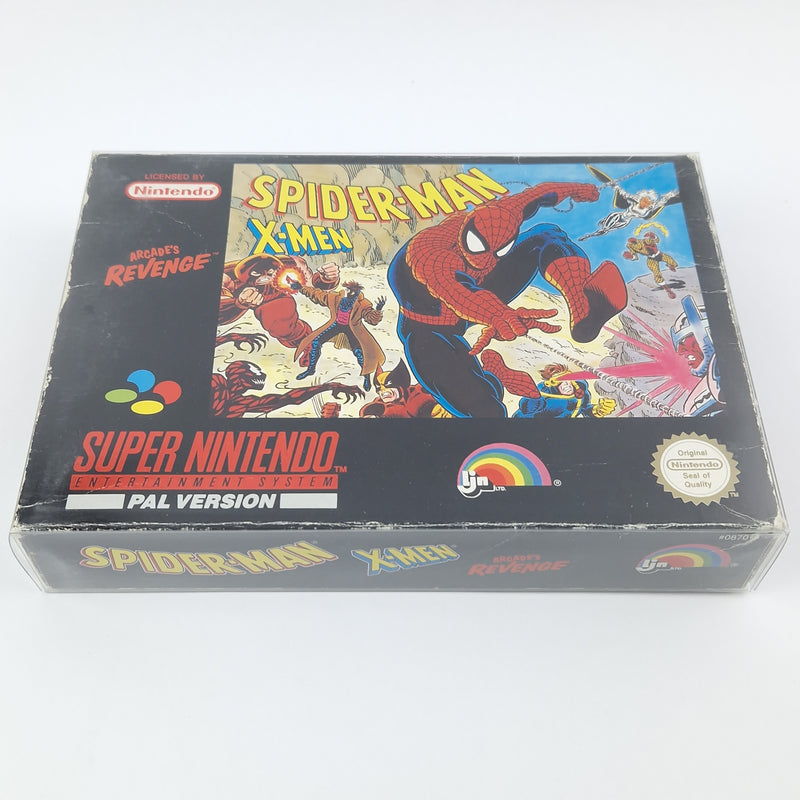 Super Nintendo Game: Spider-Man X-Men - Module Instructions OVP cib / SNES PAL NOE