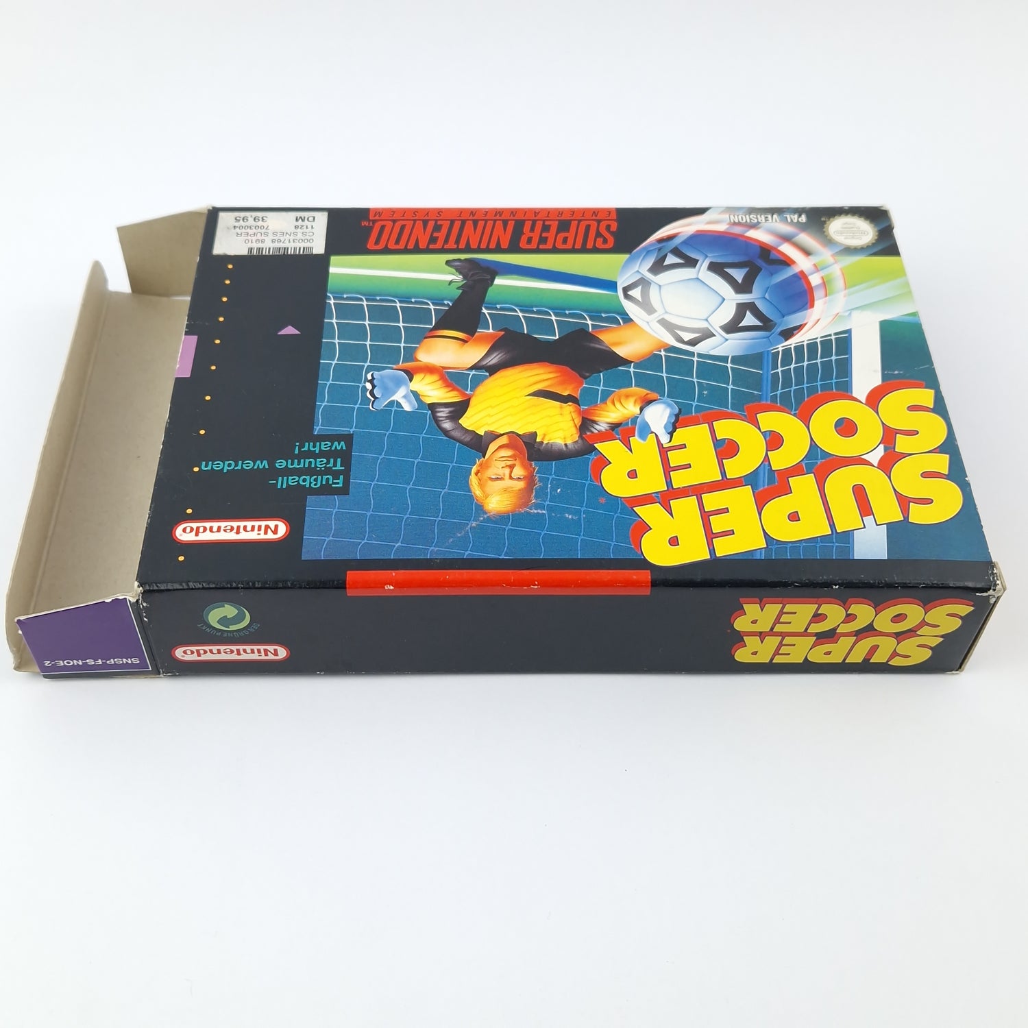 Super Nintendo game: Super Soccer - module in original packaging without instructions - SNES soccer