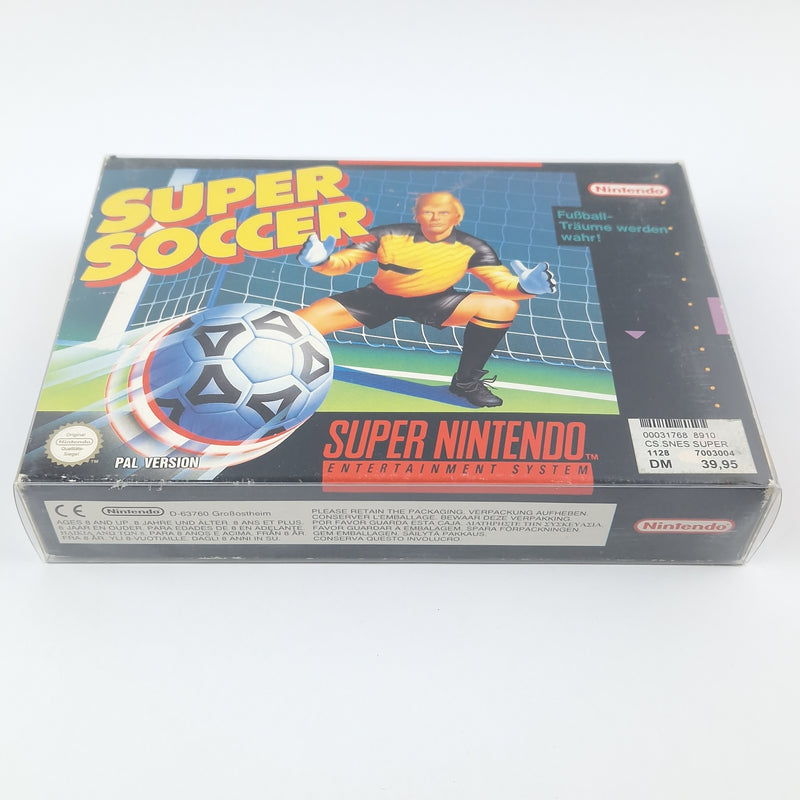 Super Nintendo game: Super Soccer - module in original packaging without instructions - SNES soccer