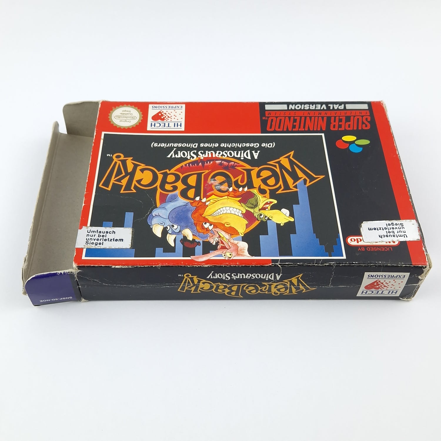 Super Nintendo Game: We're Back A Dinosaurs Story - Module OVP without instructions