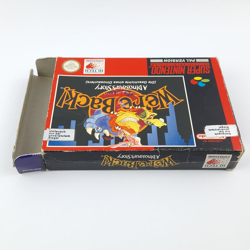 Super Nintendo Game: We're Back A Dinosaurs Story - Module OVP without instructions