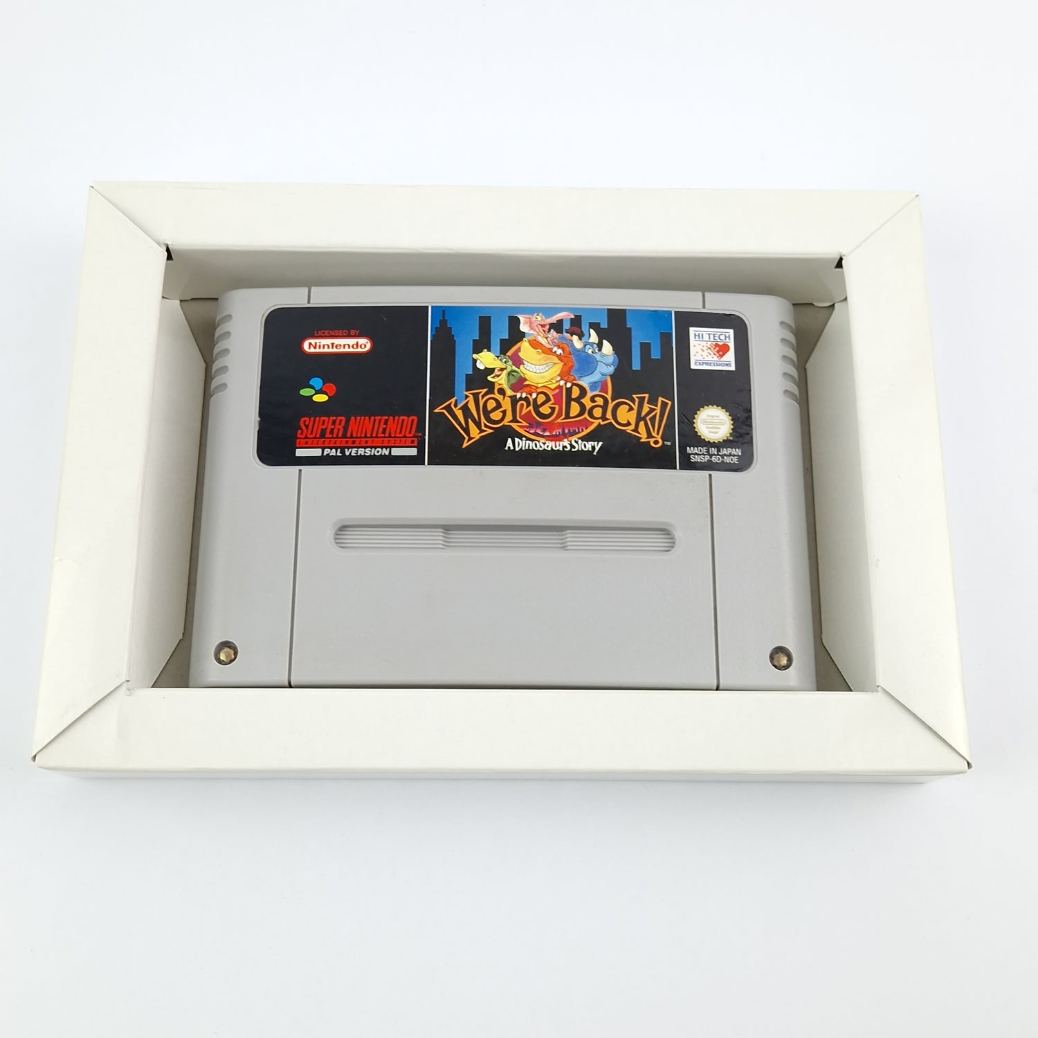 Super Nintendo Game: We're Back A Dinosaurs Story - Module OVP without instructions