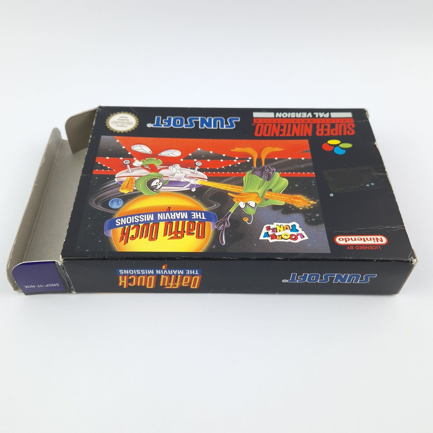 Super Nintendo Game: Daffy Duck The Marvin Missions - SNES OVP PAL NOE