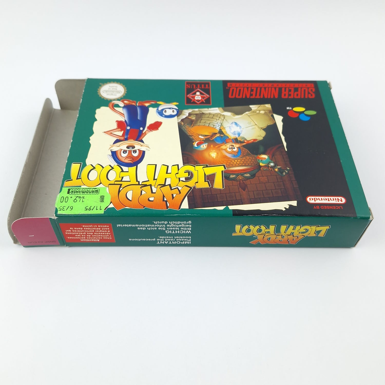 Super Nintendo Spiel : Ardy Light Foot - Modul Anleitung OVP / SNES OVP PAL EUR