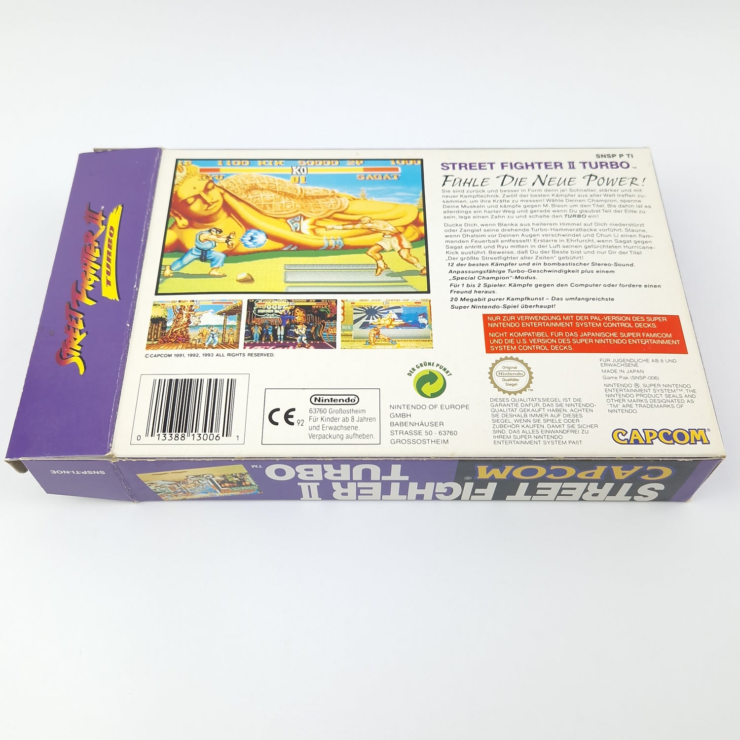 Super Nintendo Spiel : Street Fighter II Turbo - Modul Anleitung OVP / SNES NOE